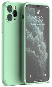 iPhone 11 Pro Max ケース ソフト TPU 軽量 シリコン 保護ケース 耐衝撃 薄型 すり傷防止 カバー レンズ保護 (11 Pro Max スペアミント) 