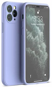 iPhone 11 Pro Max ケース ソフト TPU 軽量 シリコン 保護ケース 耐衝撃 薄型 すり傷防止 カバー レンズ保護 (11 Pro Max ラベンダーグレ