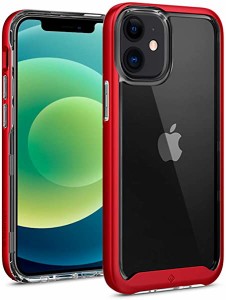 iPhone 12 mini ケース 5.4 二重構造 バンパー iPhone12 mini カバー 耐衝撃 TPU + PC 背面クリア 耐久性 衝撃吸収 薄型 スカイ ...