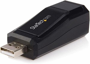 USB 2.0接続 コンパクト 有線LAN アダプタ ブラックUSB2106S...