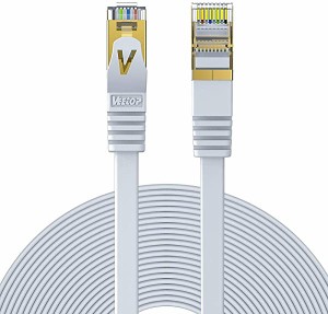 LANケーブル 10m CAT7 カテゴリ-7 高速 10Gbps 750MHz RJ45 フラット イーサネット 爪折れ防止 STP PS4 PLC ADSL回線 CATV回線 ...