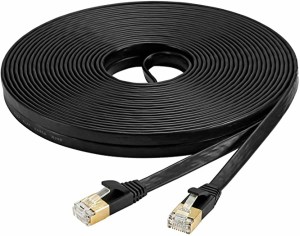 LANケーブル Cat730m カテゴリー7 ウルトラフラットケーブル 高速 STP 爪折れ防止 for PS4 Xbox モデム ルータ 10Gbps 600MHz CA...