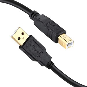 [2パックセット] USB プリンターケーブル10m USB 2.0 ケーブル abタイプ 金メッキコネクタ(10m)
