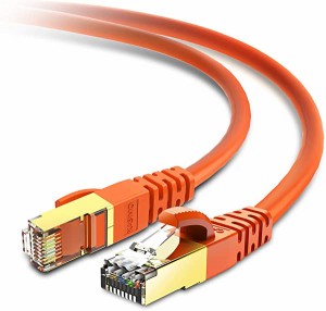 LANケーブル CAT8 0.5m カテゴリ8 超高速 最大40Gbps 2000MHz 26AWG SFTP RJ45 二重シールド 100％銅線 ツメ折れ防止 イーサネッ...