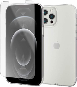 エレコム iPhone ケース フィルムセット 12 Pro Max ソフトケース 極み ガラスフィルム付き クリア 