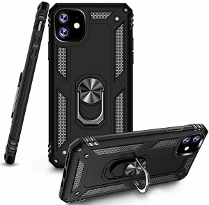 iPhone 12 miniケース リング付き PC 対応 落下衝撃吸収 TPU フルプロテクトデザイン スマホケース ケース 耐衝撃 防塵 360度回 ...