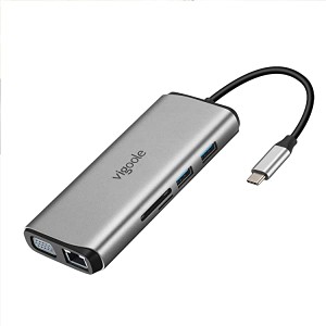 USB C ハブ 11-in-1 トリプルディスプレイUSB Type C ハブ HDMI ドッキングステーション 変換アダプタデュアル 4K HDMI出力ポー ...