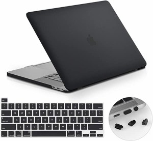 MacBook専用シェルカバー 16インチ MacBook Pro 2019用 ハードケース マット 半透明 ブラック ...