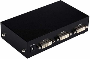 DVI分配器 DVIスプリッター 1入力2出力 ハイビジョン HD DVIセレクタ ...