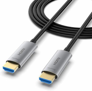 HDMIケーブル 25m 光ファイバー プレミアムHDMI 4K ケーブル 60P/4K HDR/Ultra HD/3D/YUV4:4:4/HDCP 2.2/高速18Gbpsをサポート/A ...