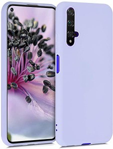 Huawei Nova 5T ケース TPU ソフト スマホカバー 耐衝撃 滑り止め 保護ケース ファーウェイ ノバ パステルラベンダー 送料無料