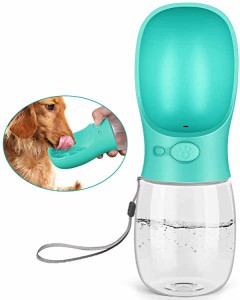 ペットウォーターボトル 給水器 犬猫など 多種ペット携帯用水飲みボトル 水槽付き 水漏れ防止 手軽に水分補給が出来 犬の散歩 ラ...