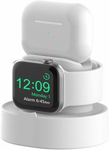 アップルウォッチ 充電 スタンド Apple Watch Series 6 SE 5 4 3 2 1 Airpods Airpods Pro 充電 スタンド 2 in 1 ...