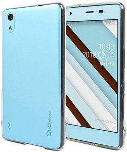 Qua phone QZ KYV44  UQ mobile DIGNO A携帯電話のバックカバータイプHD透明保護カバーTPUソフトシェル、シンプルなレトロな携帯...