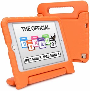 iPad mini5 mini4 子供 ケース 軽量 無毒性EVA ハンドル 耐衝撃 （オレンジ）