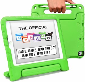 iPad 9.7 2018 2017 Air2 Pro 9.7 Air 耐衝撃 ケース 子供 軽量 EVA ハンドル ペンシル収納ホルダー付き （グリーン）