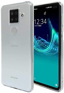 AQUOS sense4 plus SH-M16 スマホケース クリア カバー 耐衝撃 薄型 耐熱性 シンプル 高光沢 軽量 ソフト ラバーケース ストラッ...