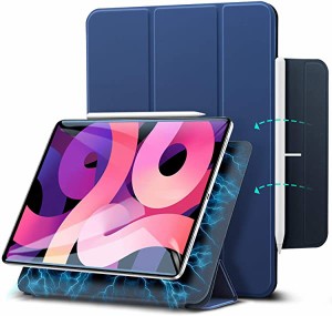 iPad Air 4 ケース 2020 iPad 10.9インチ iPad Pro 11 2018 磁気吸着 第二世代 Pencilのペアリングとワイヤレス充電に対応 オー ...