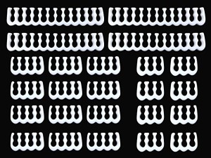 スリーブケーブル用 スリーブガイド 3.4ｍｍ コームガイド 結束バンド PCの内部配線の整理 白い 24点セット (24-pinx4 8-pinx12 ...