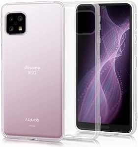 AQUOS sense5G ケース AQUOS sense4 ケース AQUOS sense4 lite ケース AQUOS sense4 basic ケース スリム 軽量 透明 薄型 TPUカ ...