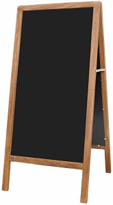 両面 立て看板 A型 ブラックボード 高さ94cm ウェルカムボード 木製 看板 スタンド 屋外 黒板 磁石 チョーク マーカー スタンド ...