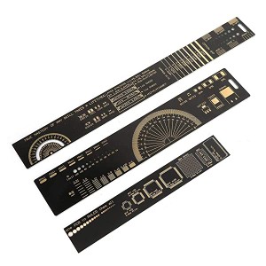 プリント基板定規 PCBルーラー 回路設計や電子工作用 センチ/インチ 電子工作 25cm 15cm 20cm 測定工具 送料無料