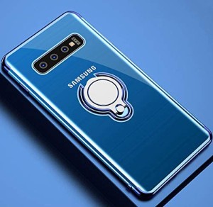 Galaxy S10 ケース リング付き オシャレ 滑り防止 衝撃防止 スタンド機能 Galaxy S10 カバー クリア 黄変防止 TPUソフト 落下防 ...