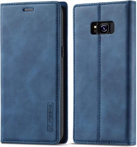 Galaxy S8 ケース ギャラクシー S8 ケース 手帳型 高級PUレザー 艶なしPU革 TPU バンパー カード収納 スタンド機能 マグネット  ...