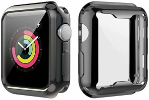 Apple Watch Series 4 Series 5ケース ソフト タッチTPU時計ケース 99%高透光率 薄型 超軽量 指紋防止 全面保護 耐衝撃カバー 傷...