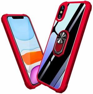 iphone xsケース iphone xケース リング付き スマホケース 透明 耐衝撃 クリア 指紋防止 TPU 全面保護 軽量 薄くて軽い 擦り傷防...