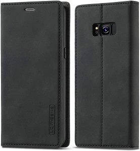 Galaxy S8 Plus スマホケース 携帯ケース 手帳型 高級PUレザー 艶なしPU革 TPU バンパー カード収納 スタンド機能 マグネット 耐...
