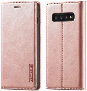 Galaxy S10 ケース ギャラクシー S10 ケース 手帳型 高級PUレザー 艶なしPU革 TPU バンパー カード収納 スタンド機能 マグネット...