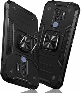 Galaxy S9 Plus ケース リング 衝撃吸収 耐衝撃 TPU+PCバンパー 二重構造 アウトドア キャンプ 野外 全面保護カバー 滑り防止 車...