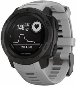 Garmin Instinct バンド ベルト 22mm交換用バンド 柔らかいシリコンバンド 調整可能 スポーツ 交換ベルド グレー  送料無料