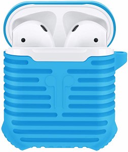 送料無料 AirPods ケース 柔らかいシリコーン 落下衝撃保護AirPodエアポード カバー 携帯簡単 充電可能 ...