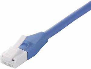 iBUFFALO ツメの折れないLANケーブル UTP Cat6a ストレート ノーマルタイプ 3m ブルー BSLS6ANU30BL