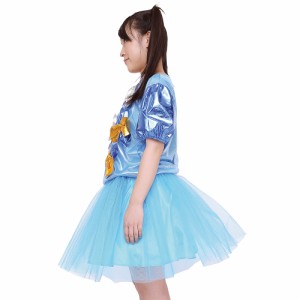 【心のプラカード風】プラカードドレス ブルー AKB風 アイドル衣装 UNISEX