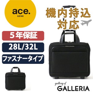 【最大29%★4/4 9:59迄】【商品レビューで+5%】5年保証 エースジーン ace.GENE キャリーケース 2輪 B4 59531(TSAロック 28L-32L 機内