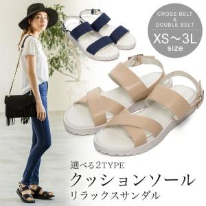 ダブルベルトフラットサンダル 返品交換不可