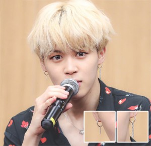 韓国スター・アクセサリー 防弾少年団(BTS)のジミンst ジゼル ピアシング&
