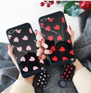 iphone6s Plus/iPhone6 Plus/iPhone7 Plus/iPhone7/iPhone8 Plus/iPhone8/iPhoneXケース鏡面愛柄ケース【hi281】