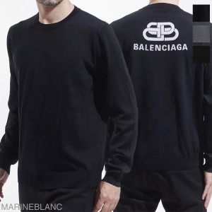 [あす着] バレンシアガ BALENCIAGA クルーネック セーター メンズ BB LOGO PRINTED KNITの通販はau PAY