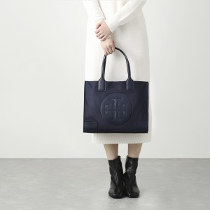 TORY BURCH トリーバーチエラミニトートネイビー バッグ トートバッグ