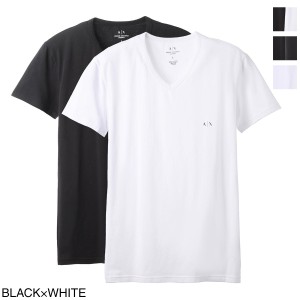 [あす着] アルマーニエクスチェンジ ARMANI EXCHANGE Vネック アンダーTシャツ 2枚セット メンズ