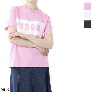 [あす着] エムエスジーエム MSGM クルーネックTシャツ レディース