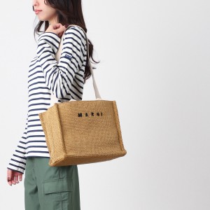 [あす着] マルニ MARNI トートバッグ 2WAY レディース SMALL BASKET