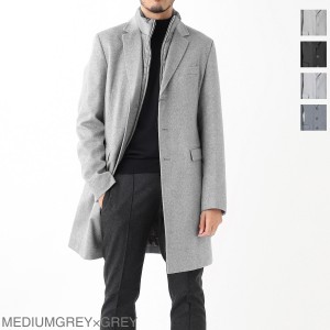 [あす着] ヘルノ HERNO ライナー付き コート カシミヤコート メンズ CASHMERE COAT WITH NYLON ULTRALIGHT BIB