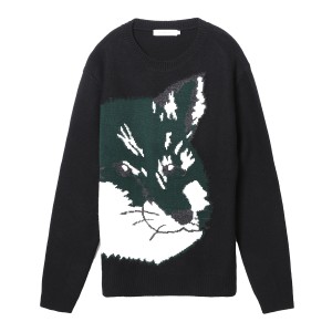 [あす着] メゾンキツネ MAISON KITSUNE クルーネックニット セーター メンズ レディース