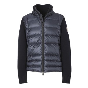 [あす着] モンクレール グルノーブル MONCLER GRENOBLE ダウン切り替え ジップアップカーディガン メンズ