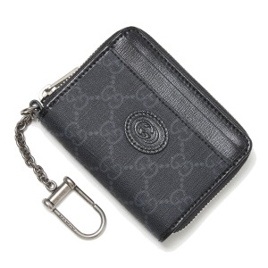 [あす着] グッチ GUCCI キーフック付き ジップウォレット メンズ